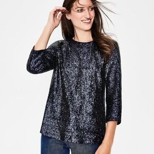 Sequin Black Women's Top